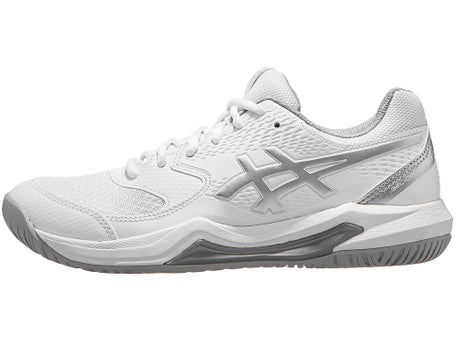 Asics Gel Dedicate 8 White/Silver Women\'s Shoes | Tennis Warehouse | 
