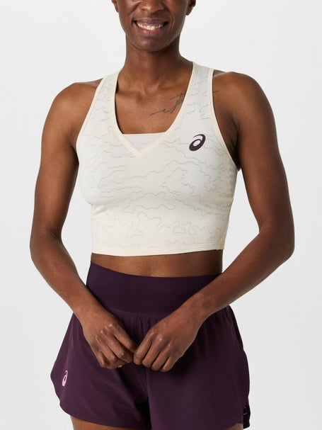 Asics Womens Fall Match Jacquard Crop Top