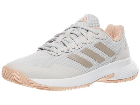 adidas Gamecourt 2 Grey/Powder Coral Womens Shoe
