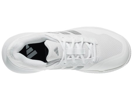adidas Gamecourt 2 White/Silver Women's Shoes | Tennis Warehouse