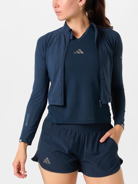 adidas Womens London Pro Zip Long Sleeve