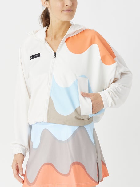 Adidas x Marimekko Colorblock Pattern Jacket - White Jackets, Clothing -  WAXMM20262