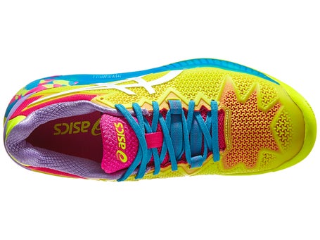 Asics Gel Resolution 8 Safety Yellow/Wh Women's Shoes | Tennis Warehouse