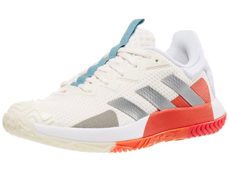 adidas SoleMatch Control White/Red Women's Shoe | Tennis Warehouse