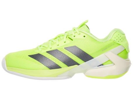 adidas Adizero Ubersonic 5 Tennis Shoes - Women's - Lucid Lemon / Iron Metallic / Powder Yellow - 9