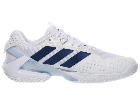adidas Ubersonic 5 White/Dark Blue/Sky Women's Shoes | Tennis Warehouse