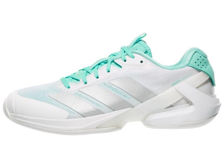 adidas Ubersonic 5 White/Mint Women's Shoes | Tennis Warehouse