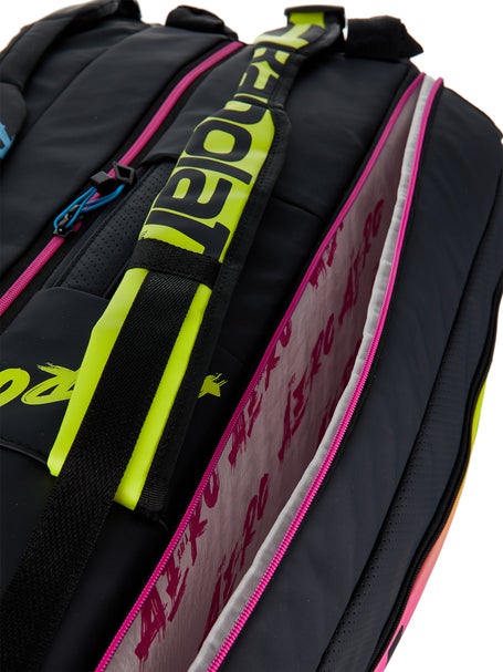 Babolat Pure Aero Rafa 6 Pack Tennis Bag - Yellow/Pink/Blue