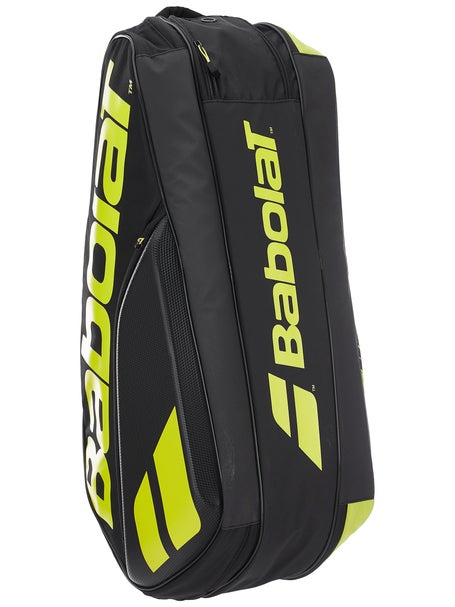 Heb geleerd constant Ingang Babolat Pure Aero 6 Pack Bag Black/Yellow | Tennis Warehouse