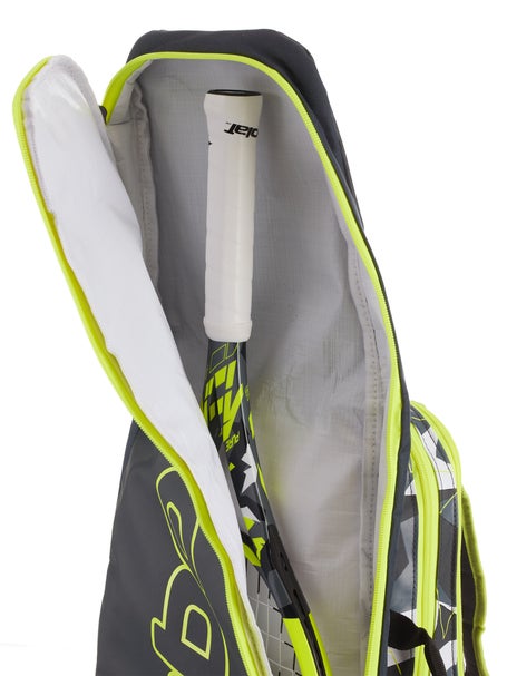 NEW* Babolat Pure Aero 12-Pack Yellow Black Tennis Racquet Bag Backpack  Straps