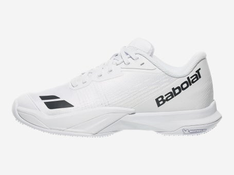Babolat Jet Mach 4 Grass White/Black Mens Shoes