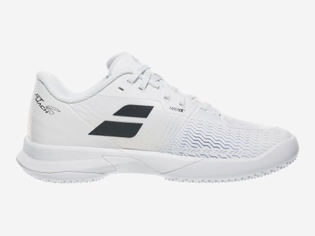 Babolat Jet Mach 4 Grass White/Black Mens Shoes