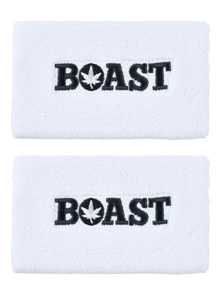 BOAST Mens Wristbands Doublewide - White