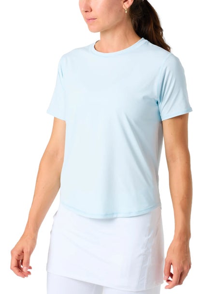 BloqUV Womens Short Sleeve Top - Ice Blue