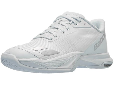 Babolat Jet Mach 4 White/Silver Womens Shoes