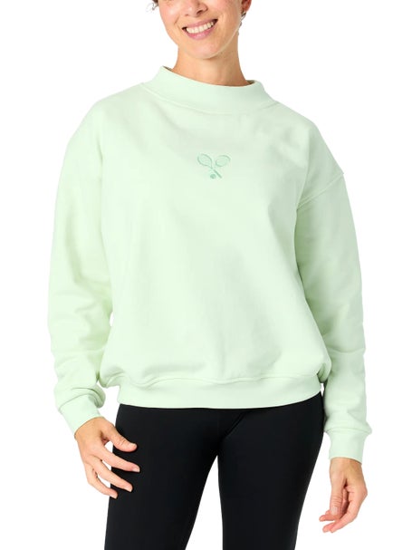 CourtLife Womens Mockneck French Terry Sweatshirt