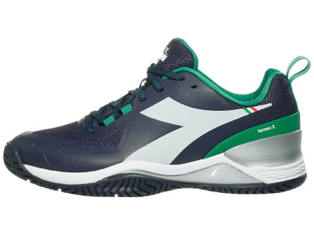 Diadora Blushield 2 Navy/Green Shoes | Tennis Warehouse