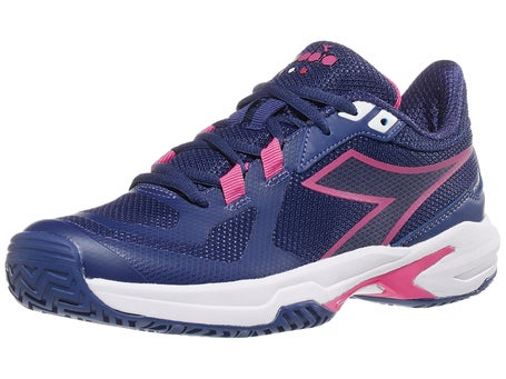 Diadora Trofeo 2 Womens Pickleball Shoes - Navy/Pink