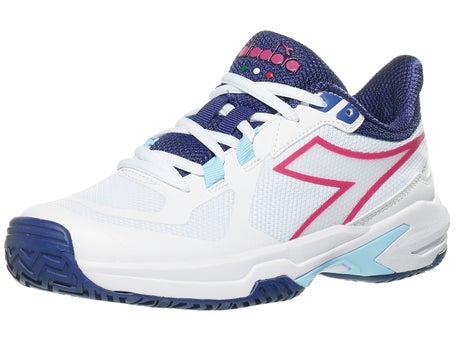 Diadora Trofeo 2 Womens Pickleball Shoes - Wh/Ny/Fu