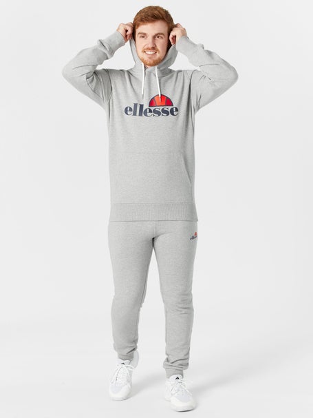 Sweat à Capuche Ellesse Collezioni Vintage - Gris, Taille L, Brodé - Neuf Avec étiquettes (E5862)