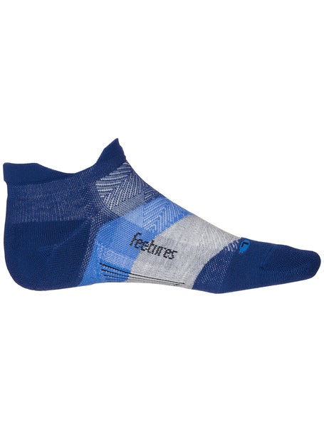 Feetures Elite Max Cushion No Show Sock Blue/Grey