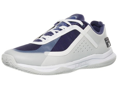 Fila Volley Burst 2 Grey/Blue Mens Pickleball Shoes