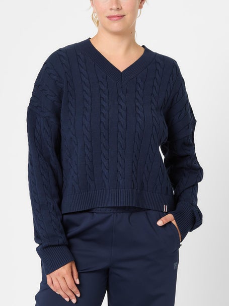 Fila Womens Casa Chunky V-Neck Sweater