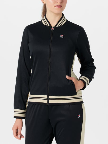 Fila Women's Essential Iconic Settanta Jacket - Black | Tennis Warehouse