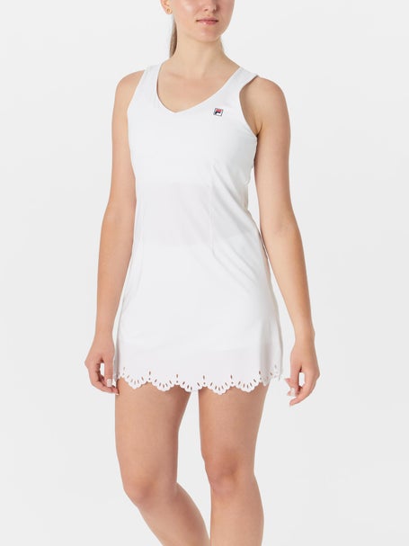 Fila Womens Essentials Lasercut Dress - White
