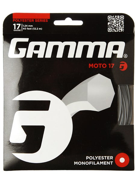 Gamma AMP Moto 17/1.24 Tennis String Reel (Black)