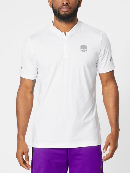 Hydrogen Mens Tech Serafino Henley Top - White