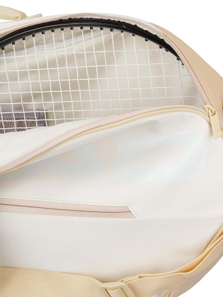 White Leather Tennis Racket Bag – Roger's Gardens