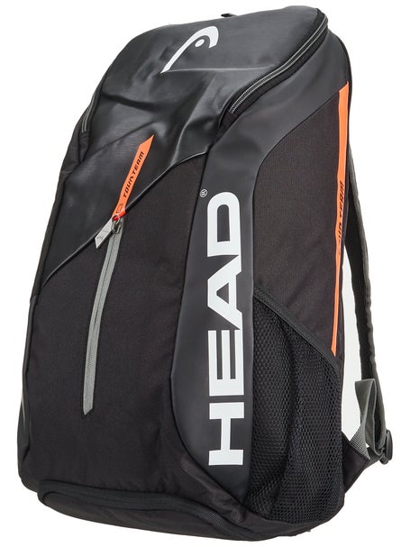 Amerikaans voetbal drijvend interieur Head Tour Team Backpack Bag Black/Orange | Tennis Warehouse