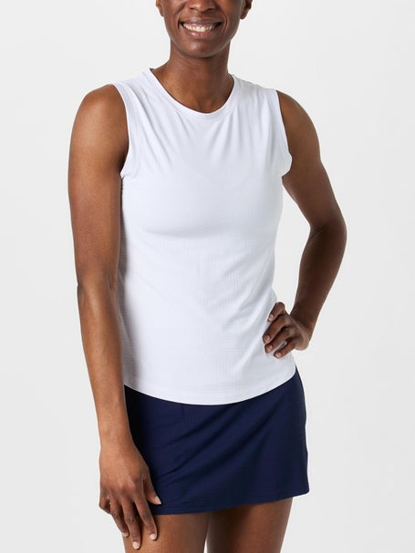 IBKUL Womens Essential Muscle Tank - White