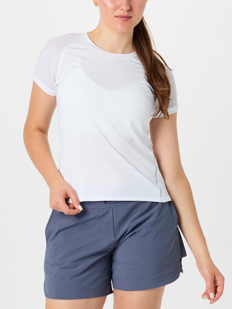 InPhorm Womens Shadow Eva Short Sleeve Top
