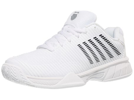 KSwiss Hypercourt Express 2 White/Black Junior Shoe | Tennis Warehouse