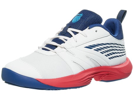 KSwiss Speedtrac White/Blue Opal/Lollipop Junior Shoe | Tennis Warehouse