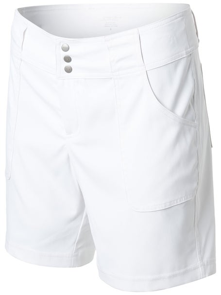 Mid Length Women's Shorts - White