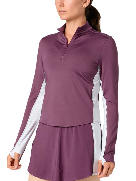 KSwiss Womens Momentum 1/4 Zip Long Sleeve