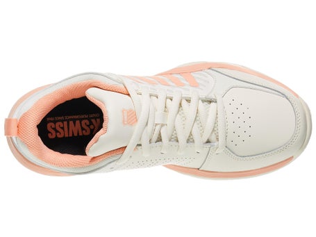KSwiss Court Express 2 Egret/Peach Women's Shoes | Tennis Warehouse