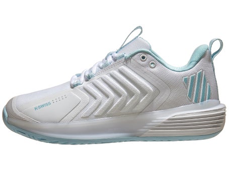 kussen Derbevilletest logo KSwiss Ultrashot 3 White/Blue Glow Women's Shoes | Tennis Warehouse