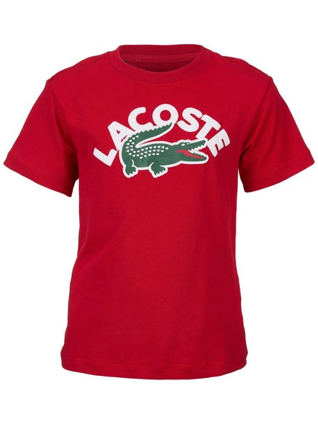 Lacoste Boys Fall Wordmark Croc T-Shirt