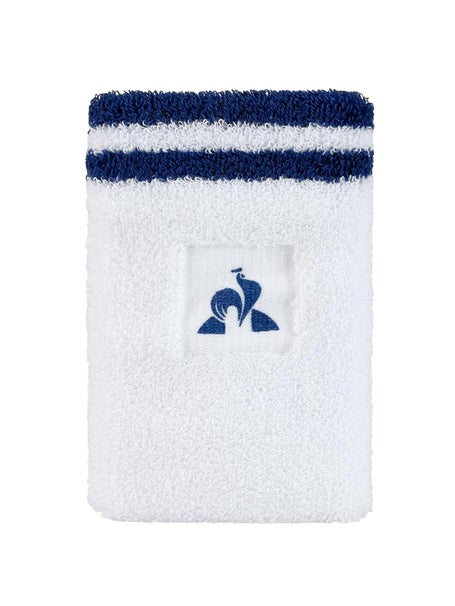 Le Coq Sportif Doublewide Wristband - White/Blue