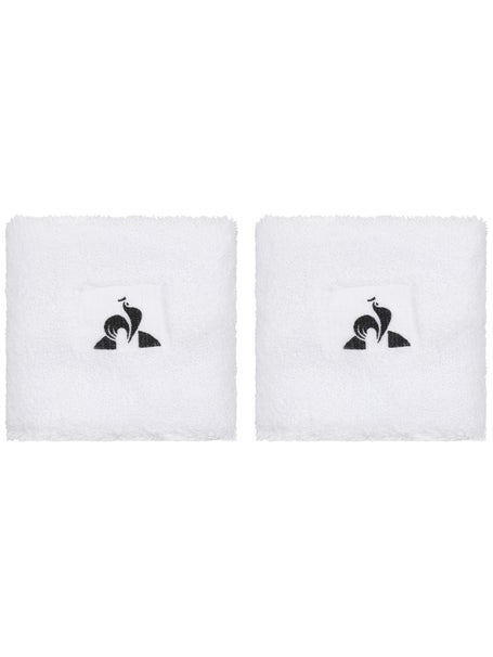 Le Coq Sportif Singlewide 2-Pack Wristbands - White