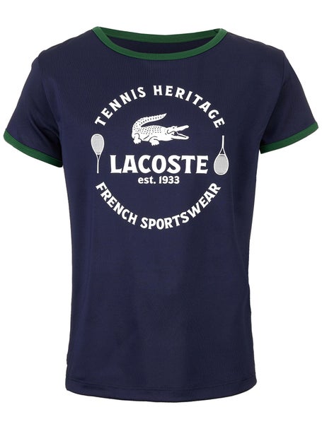 Lacoste Girls Spring Sport Ringer Top