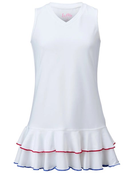 Li Mi Girls Stars & Stripes Ruffle Dress