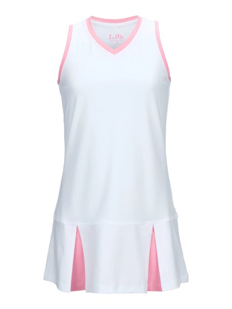 Li Mi Girls Tutti Frutti V-Neck Pleat Dress