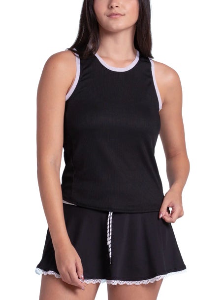 Lucky in Love Womens Point Airplay Rib Tank