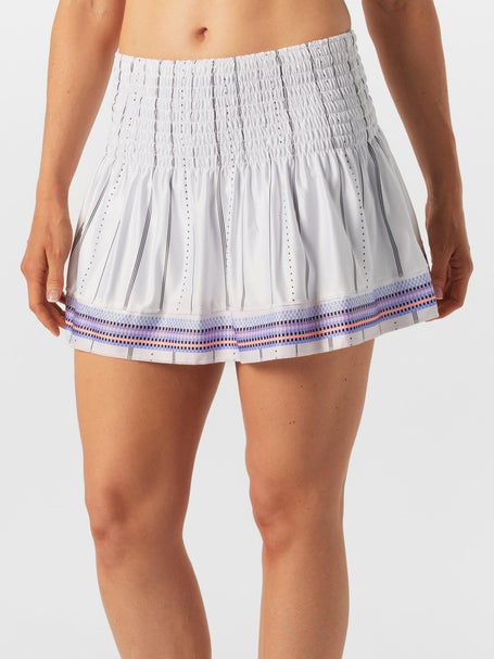 Lucky In Love Womens Breezy Love Long Smocked Skirt