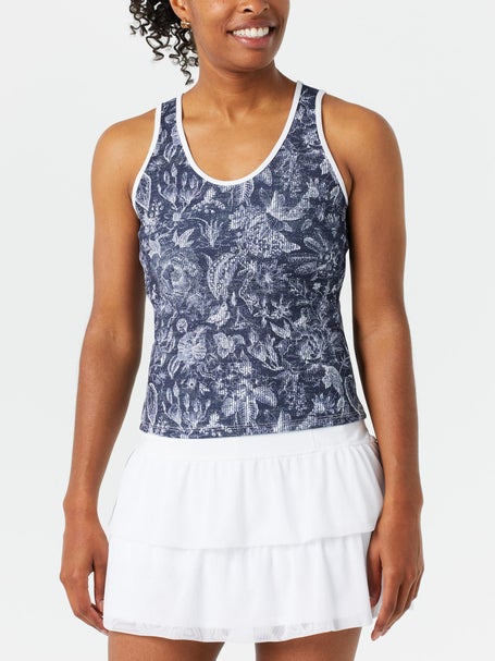 Lucky in Love Womens Electric Fonce Toile Tank